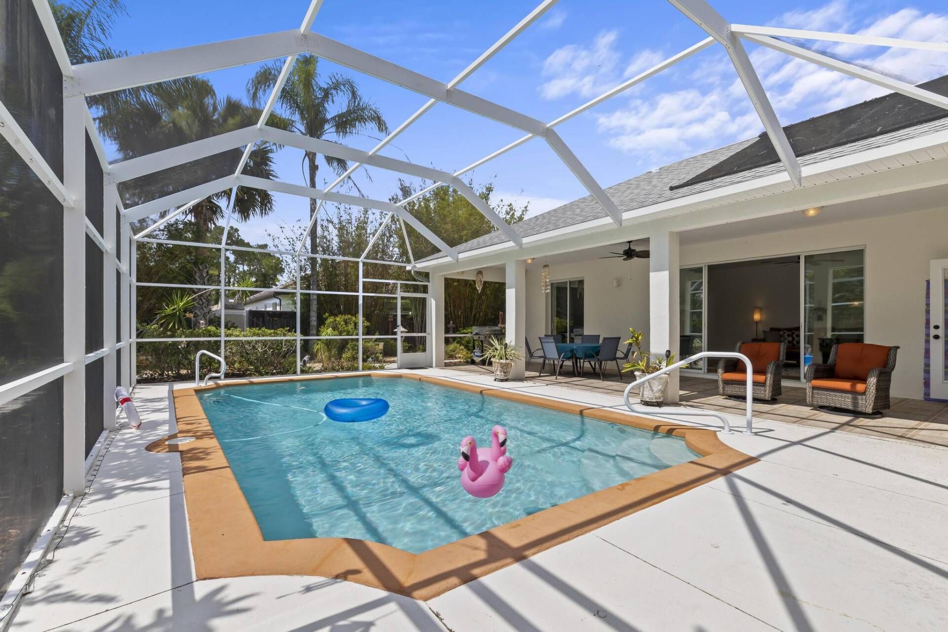 New Listing - Coastal Getaway Pool Home | Palm Coast | Dog Friendly | Hot Tub | WiFi | Air Hockey