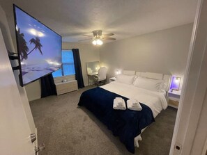 2 bedrooms, desk, iron/ironing board, free WiFi