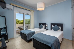 2 makuuhuonetta, silitysrauta/-lauta, vauvan matkasänky, ilmainen Wi-Fi