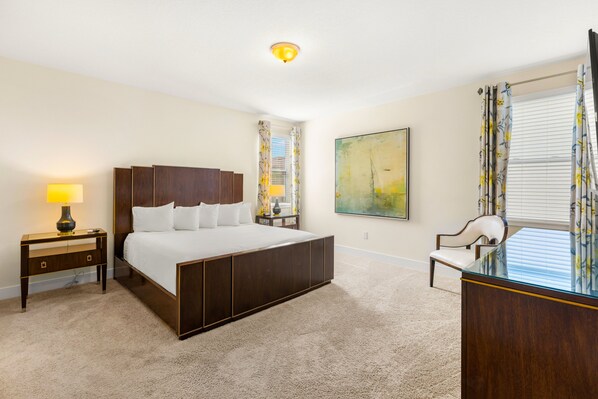 5 bedrooms, in-room safe, iron/ironing board, free WiFi