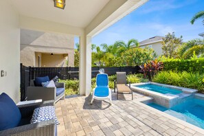 Pool - Delightful Home near Disney with Private Pool, Themed & Game Room with. (Kissimmee)