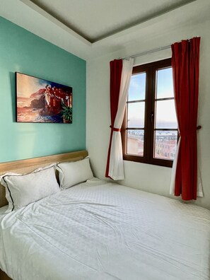 Quarto casal panorâmico | Quartos à prova de som, Wi-Fi de cortesia