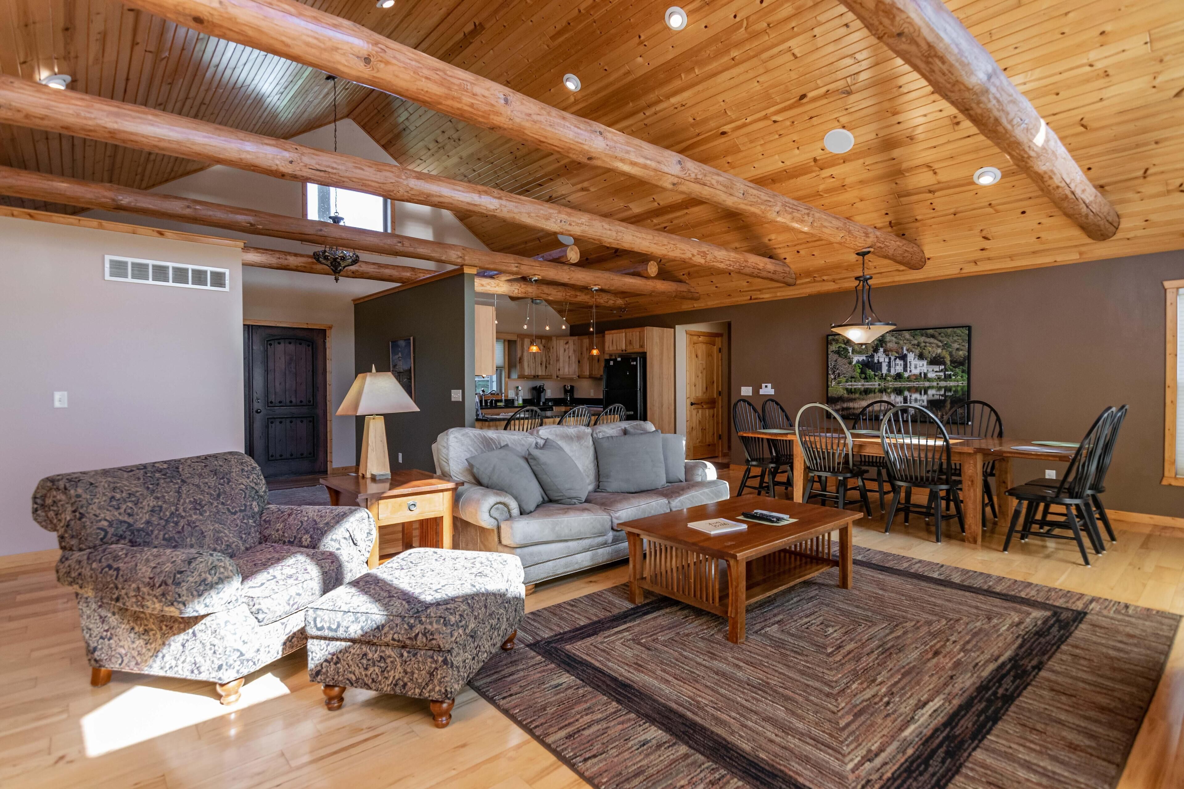 Televisión, chimenea y reproductor de DVD 