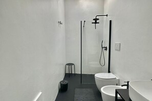 Dusche, Haartrockner, Bidet