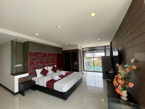 ห้องดีลักซ์ดับเบิล | เครื่องนอนระดับพรีเมียม, เตียง Select Comfort, มินิบาร์