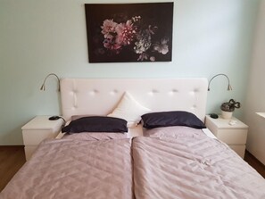 2 bedrooms, iron/ironing board, travel crib, WiFi