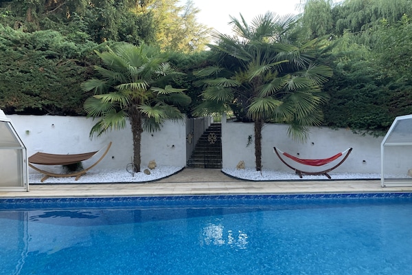 Piscina externa, piscina aquecida