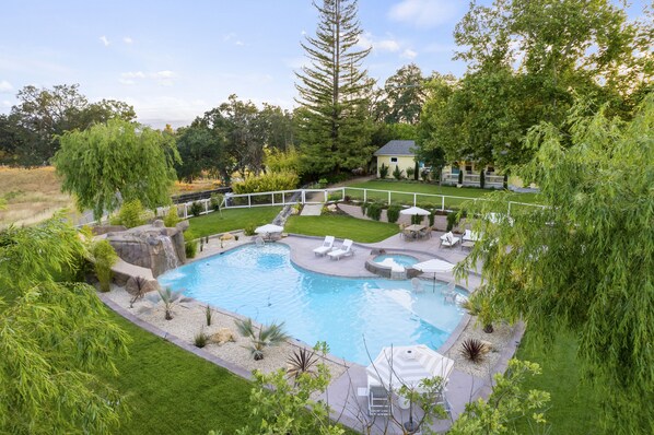A waterfall pool