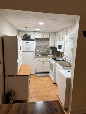 House, 2 Bedrooms | Private kitchen | Fridge, coffee/tea maker - Riverside 605 2bd Condo With Mountains View Private Balcony 2 Bedroom Home by RedAwning (Pigeon Forge)