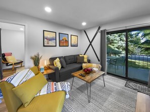 Condo, 1 Bedroom | Living area | Smart TV - Park City Gem At Red Pine! Cozy Ski Condo With Heated Pools And Hot Tubs! B4 1 Bedroom Condo by RedAwning (Park City)
