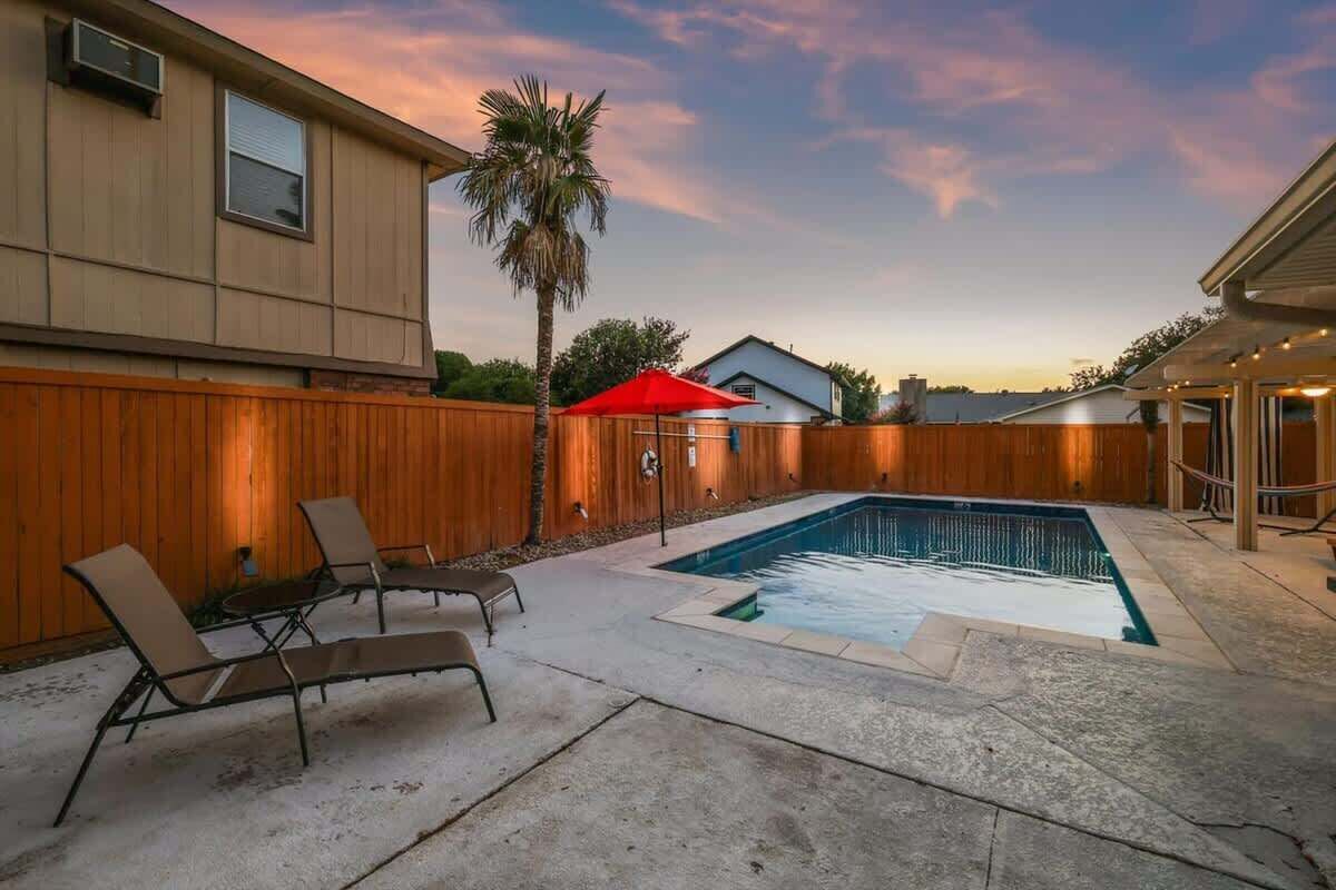 We try to keep the pool open all year. Send us a message for our pool schedule.