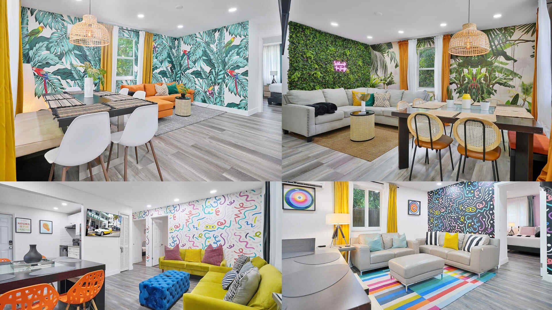 Vacay Spot Wynwood 4Kitchens Fun 8 to 28Guests BBQ