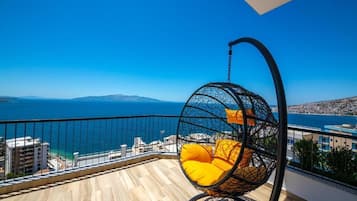 Deluxe Suite, Terrace, Sea View | Balcony view