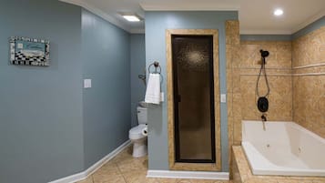 Baignoire, sĂšche-cheveux, serviettes fournies, shampoing