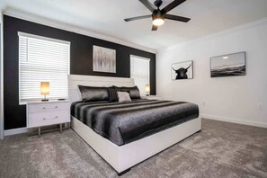4 bedrooms, desk, iron/ironing board, WiFi