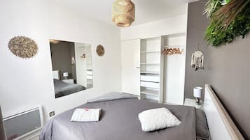 4 habitaciones, cuna de viaje, wifi gratis y ropa de cama