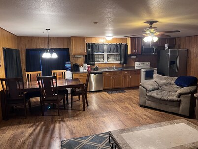 Farm house close to lake and public hunting land but yet far away for privacy !