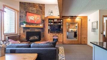 Fireplace, table tennis
