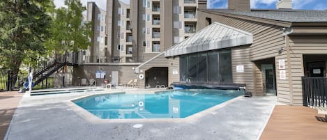 A heated pool