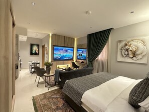 Business Room | Egyptian cotton sheets, premium bedding, down duvets, pillow-top beds - Mehad Stay for Self Check-In Apartment (Jeddah)