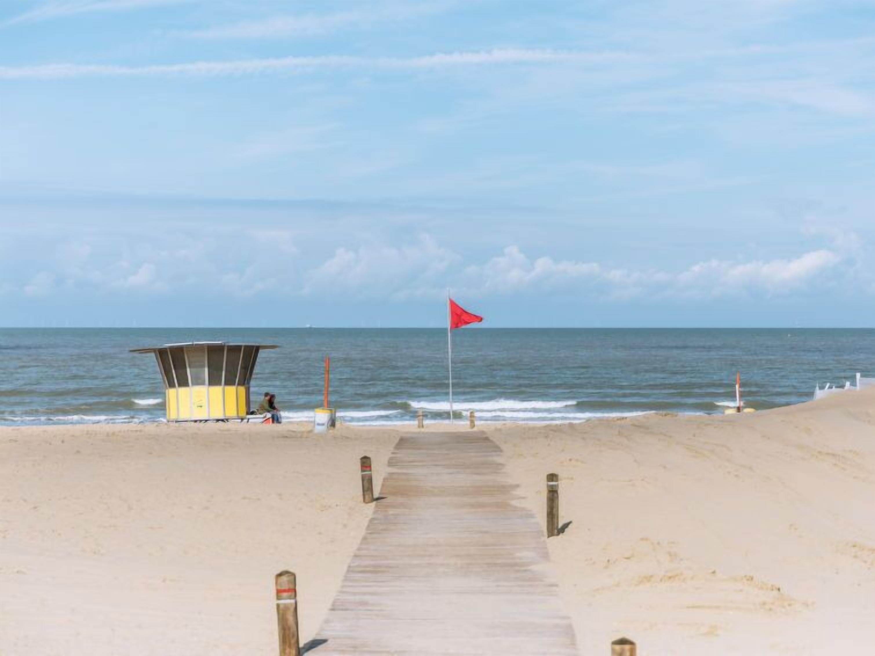 Vlak bij het strand
