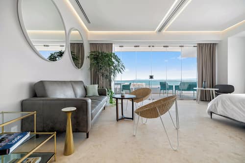 Apartment, Terrace, Ocean View | Living area