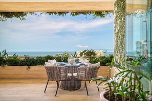 Deluxe Apartment, 1 Bedroom, Sea View | Terrace/patio - Maxwell Collection Romantic Zone (Puerto Vallarta)