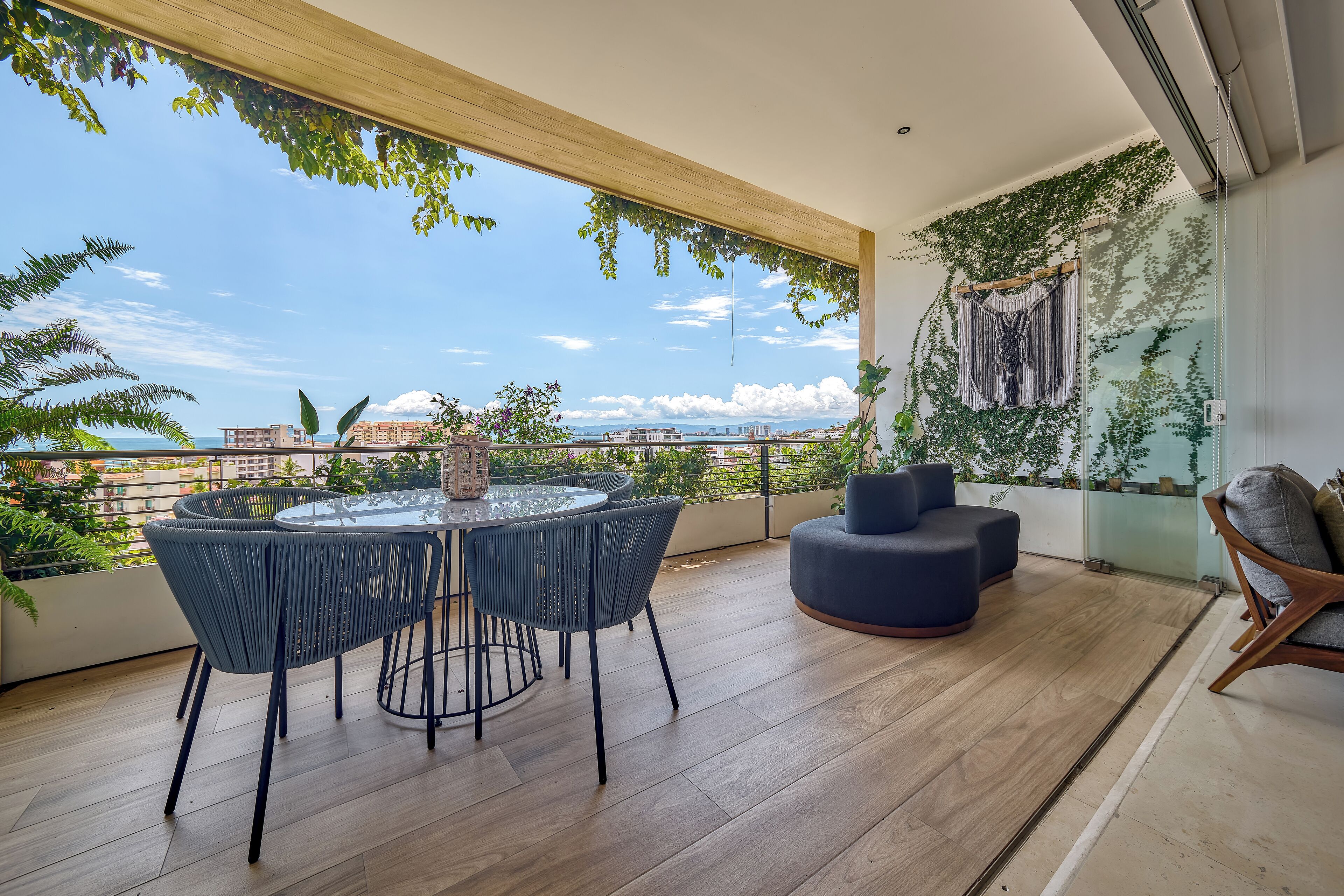 Deluxe appartement, 1 slaapkamer, uitzicht op bergen | Terras