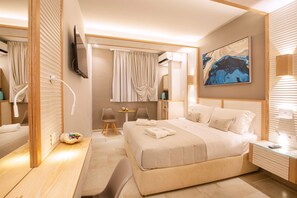 Milos | 1 bedroom, Egyptian cotton sheets, premium bedding, down comforters - Mariet Athens Boutique Spa (Athens)