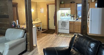 CABIN IN THE WOODS, 10 acres, Sleeps 8. Close to ORV trails and Forest Dunes.