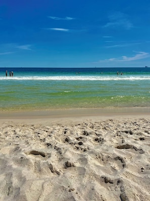 Sun loungers, beach towels