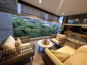 Living area - Apartment in the best location in Provenza (Medellín)