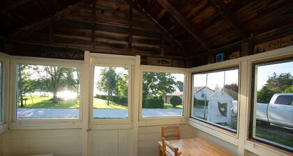 Cabin 2- 2-Bedroom Lakeview Cabin, Swimming Sandy Beach, Fishing Dock & Firepits
