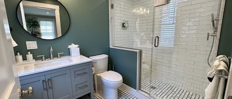 Hair dryer, towels