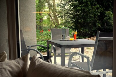 Lesum-auen. Ruhige Ferienwohnung mit Terrasse und Garten