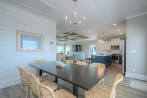 Dining - Experience luxury at Oak Island's 5-bedroom Pincers Paradise with ocean views! (Oak Island)