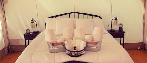 1 habitación y ropa de cama