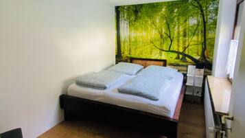 1 間睡房、可攜式嬰兒床、免費 Wi-Fi、床單