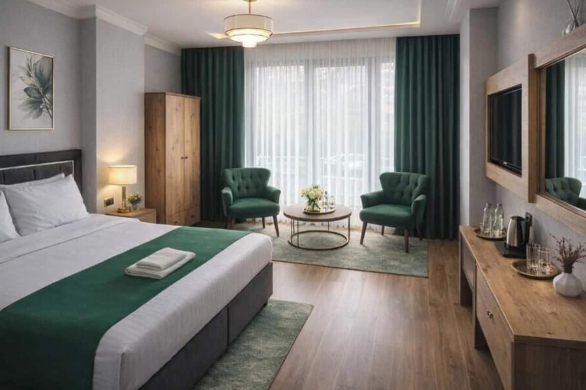 Bộ trải giường bằng vải cotton Ai Cập, bộ đồ giường cao cấp, minibar