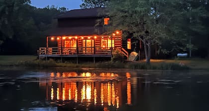 Unique Log Cabin Retreat on 138 Acres, swim, fish, boat, paddleboard, kayak!