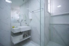 Hair dryer, towels