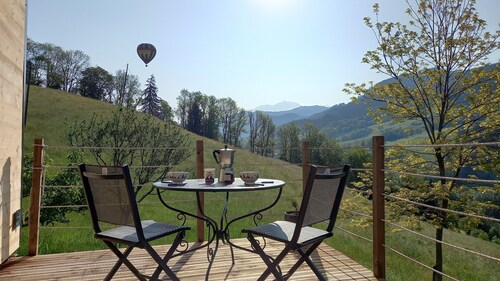 Tiny House à la Montagne Avec vue sur le Mont Blanc