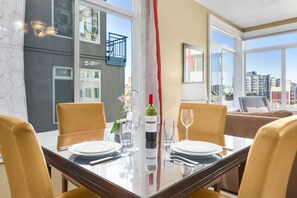 Classic Apartment | Living area | 40-inch Smart TV with digital channels, TV - Corner Unit in the Middle of It All (Seattle)