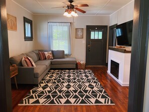 TV connectée, cheminée