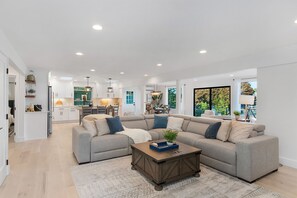 Classic House | Living area - Views Seclusion & Cozy Island Comfort (Camano Island)