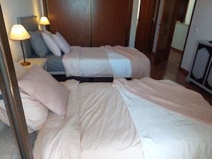 5 chambres, coffres-forts dans les chambres, fer et planche à repasser