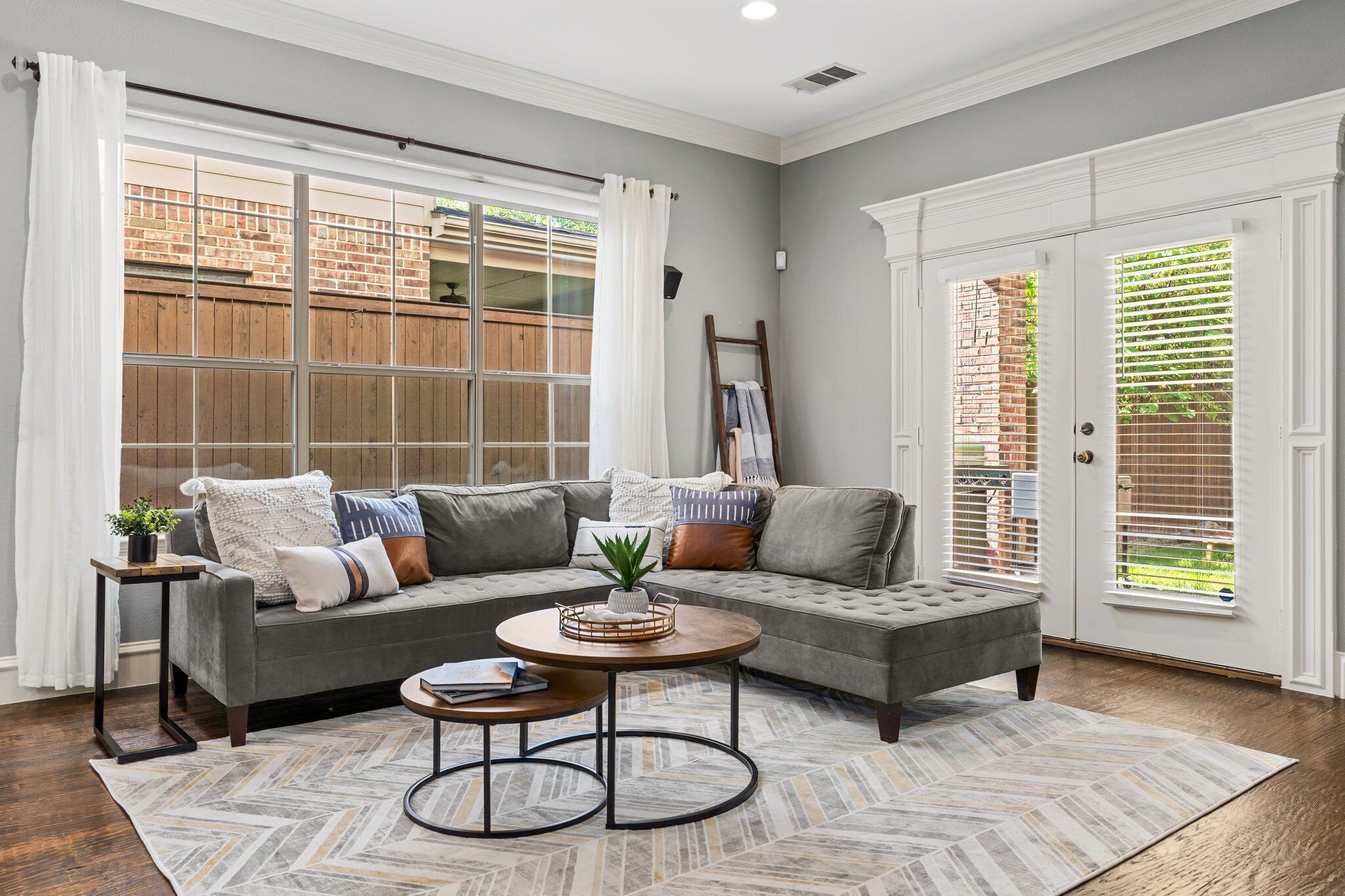 Smart TV, fireplace, video games, foosball