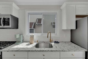 Fridge, microwave, oven, stovetop - Seaside Heights' Paradise House: 5BR (Seaside Heights)