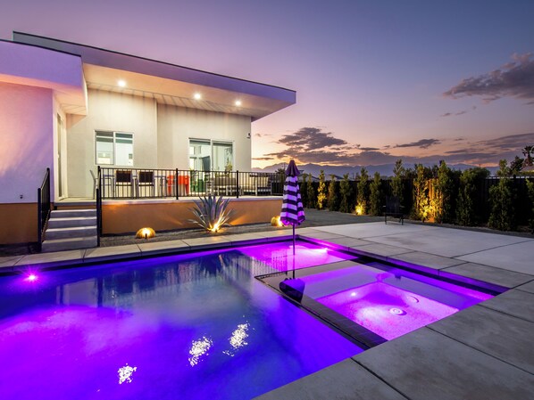 Outdoor pool, a heated pool - NEW-Jacuzzi Heat Included-Skye Ranch (Desert Hot Springs)