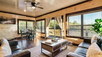 TV, fireplace, video games, offices